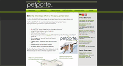Desktop Screenshot of petporte.de